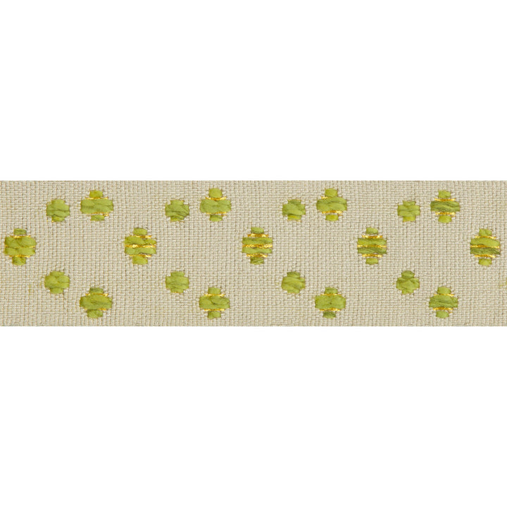 Cosmos Linen/Citrus by Groundworks Trim KELLY WEARSTLER TRIMMINGS III VISCOSE - 65%;COTTON - 27%;METALLIC - 5%;LINEN - 3% Egypt LIGHT Horizontal: 5.5 and Vertical: 0 1.77 - Fabric Carolina -