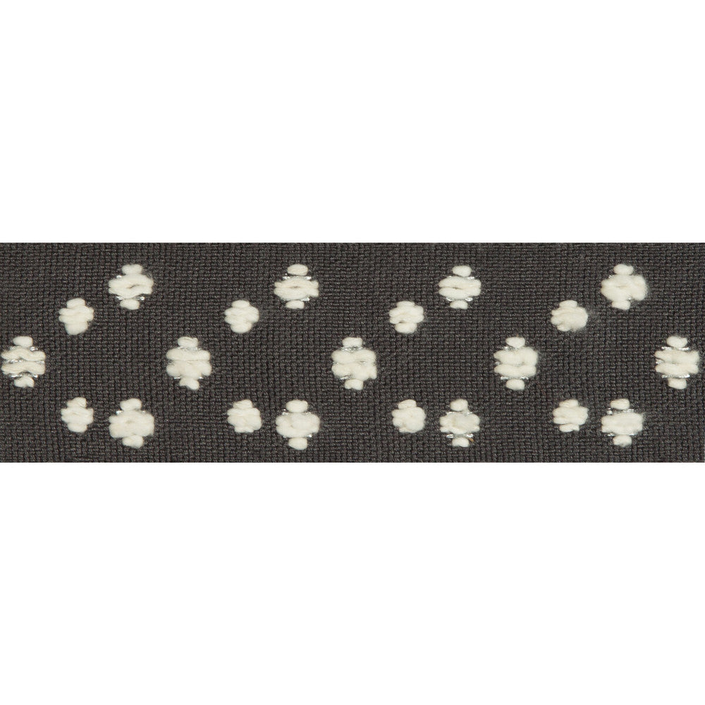 Cosmos Slate/Snow by Lee Jofa Modern Trim Lee Jofa Modern Trim Cosmos Slate/SnowTrim KELLY WEARSTLER TRIMMINGS III VISCOSE - 65%;COTTON - 27%;METALLIC - 5%;LINEN - 3% Egypt </p><p>Repeat: H: 5.5, V: 0 1.77 - Fabric Carolina -