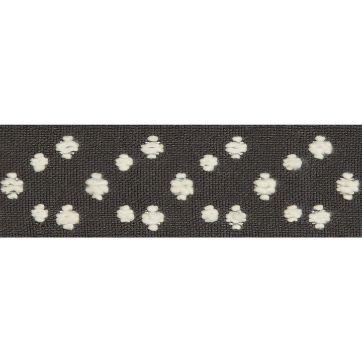 Cosmos Slate/Snow by Lee Jofa Modern Trim Lee Jofa Modern Trim Cosmos Slate/SnowTrim KELLY WEARSTLER TRIMMINGS III VISCOSE - 65%;COTTON - 27%;METALLIC - 5%;LINEN - 3% Egypt </p><p>Repeat: H: 5.5, V: 0 1.77 - Fabric Carolina -