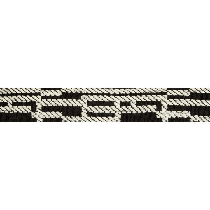Verge Ebony/Ivory by Groundworks Trim KELLY WEARSTLER TRIMMINGS III COTTON - 60%;VISCOSE - 30%;LINEN - 10% Egypt LIGHT Horizontal: 8 and Vertical: 0 2.56 - Fabric Carolina -