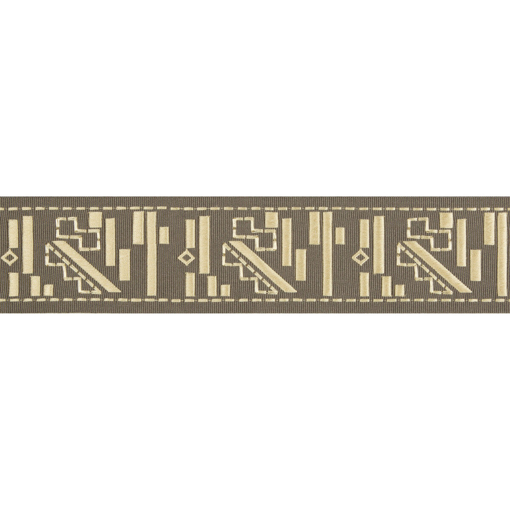 Fraktur Coffee/Cream by Groundworks Trim KELLY WEARSTLER TRIMMINGS III RAYON - 59%;FIBRANNE - 40%;POLYESTER - 1% India Horizontal: 2.76 and Vertical: 4.33 2.76 - Fabric Carolina -