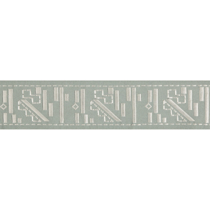 Fraktur Haze/Silver by Groundworks Trim KELLY WEARSTLER TRIMMINGS III RAYON - 59%;FIBRANNE - 40%;POLYESTER - 1% India - Horizontal: 2.76 and Vertical: 4.33 2.76 - Fabric Carolina -