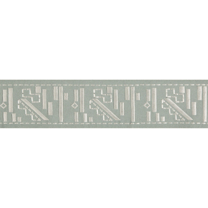 Fraktur Haze/Silver by Groundworks Designer Trim KELLY WEARSTLER TRIMMINGS III RAYON - 59%;FIBRANNE - 40%;POLYESTER - 1% India - Horizontal: 2.76 and Vertical: 4.33 2.76 - Swanky Fabrics -