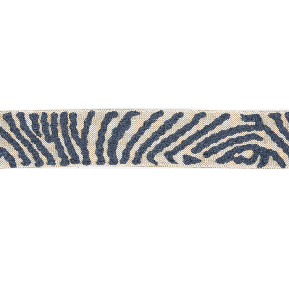 Etosha Tape Navy by Lee Jofa Trim MERKATO COTTON - 55%;SPUN POLYESTER - 45% India Horizontal: 2.15912 and Vertical: 11.80818 2.15912 - Fabric Carolina -