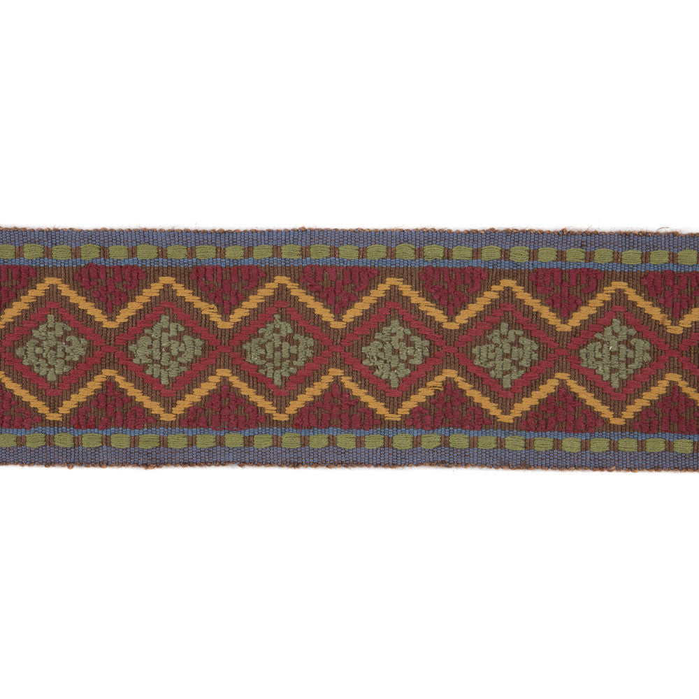 Erta Ale Tape Green/Multi by Lee Jofa Trim MERKATO COTTON - 80%;JUTE - 20% India Horizontal: 4.00304 and Vertical: 2.10002 4.00304 - Fabric Carolina -