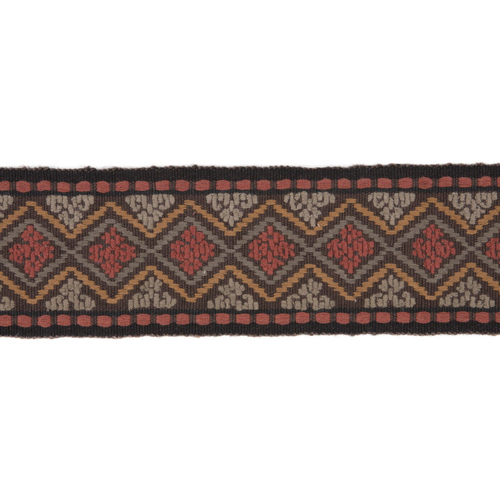 Erta Ale Tape Rouge/Cocoa by Lee Jofa Trim MERKATO COTTON - 80%;JUTE - 20% India Horizontal: 4.00304 and Vertical: 2.10002 4.00304 - Fabric Carolina -