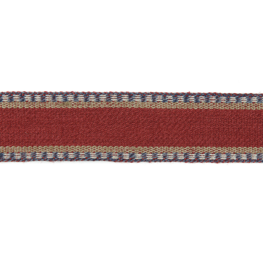 Danakil Tape Red/Blue by Lee Jofa Trim MERKATO JUTE - 60%;COTTON - 40% India Horizontal: 1.70208 and Vertical: 0 1.70208 - Fabric Carolina -