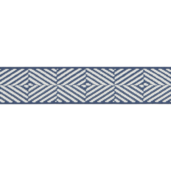 Beaumont Tape Blue by Lee Jofa Trim SUZANNE KASLER THE RIVIERA COLLECTION POLYESTER - 68%;COTTON - 32% United Kingdom Horizontal: 2 and Vertical: 1.18 2 - Fabric Carolina -
