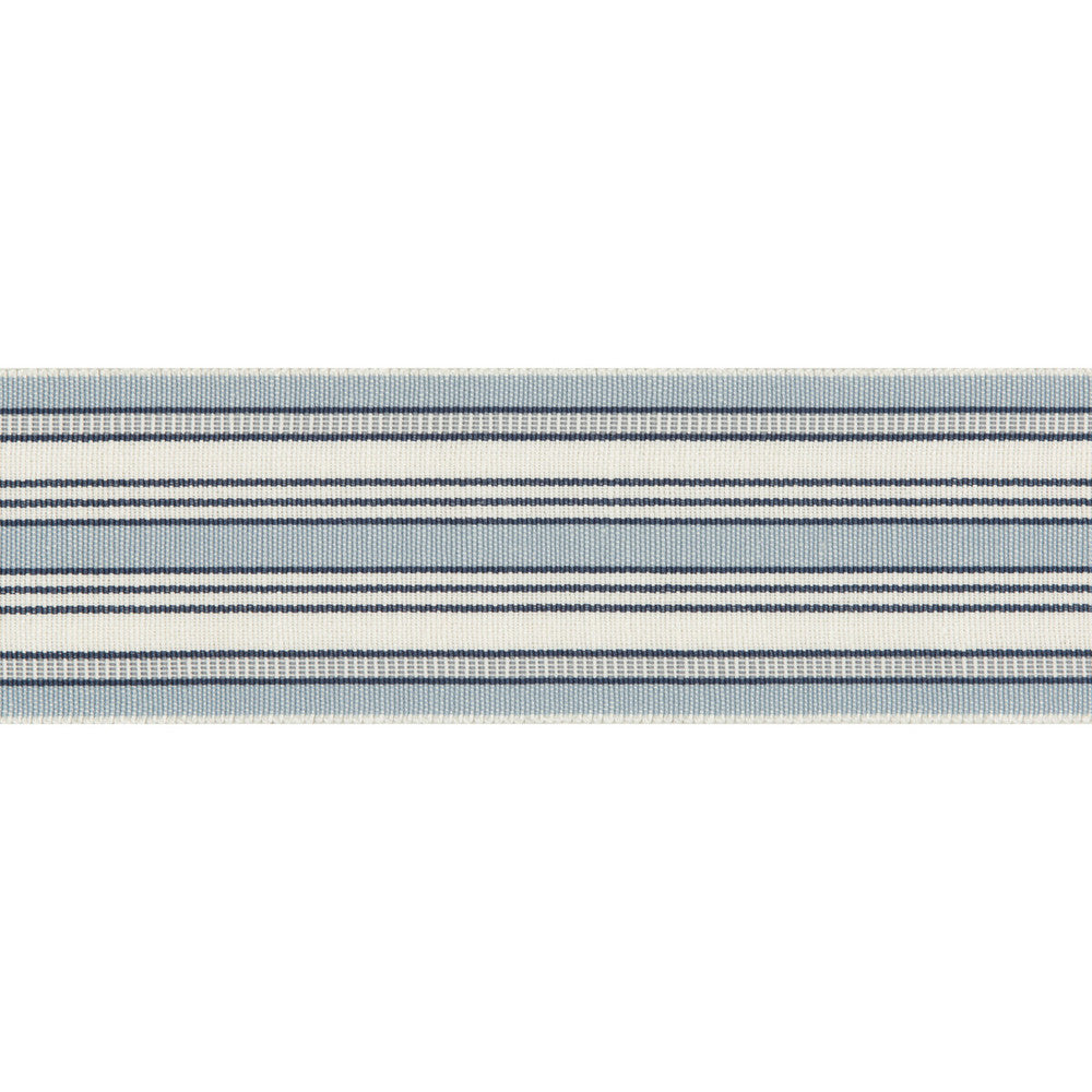 Provencal Tape Blue by Lee Jofa Trim SUZANNE KASLER THE RIVIERA COLLECTION LINEN - 57%;POLYESTER - 43% United Kingdom Horizontal: 2.6 and Vertical: 0 2.6 - Fabric Carolina -