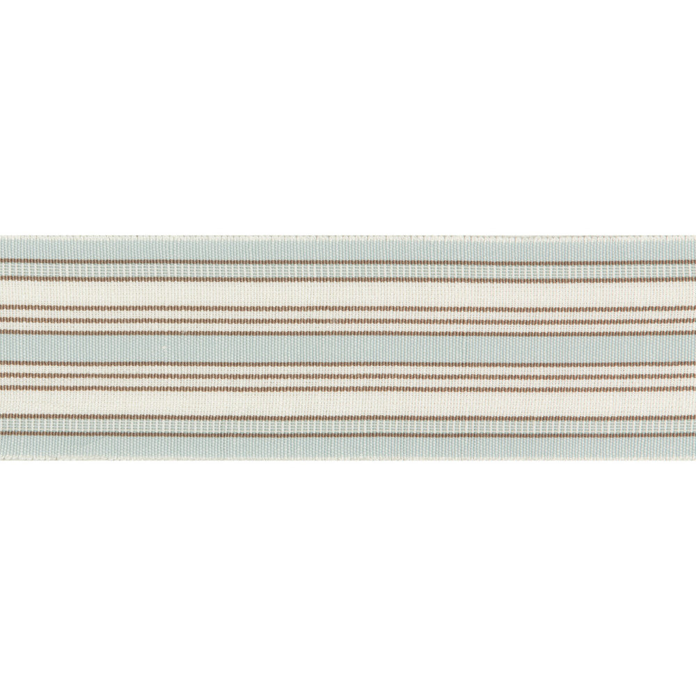 Provencal Tape Aqua by Lee Jofa Designer Trim SUZANNE KASLER THE RIVIERA COLLECTION LINEN - 57%;POLYESTER - 43% United Kingdom Horizontal: 2.6 and Vertical: 0 2.6 - Swanky Fabrics -