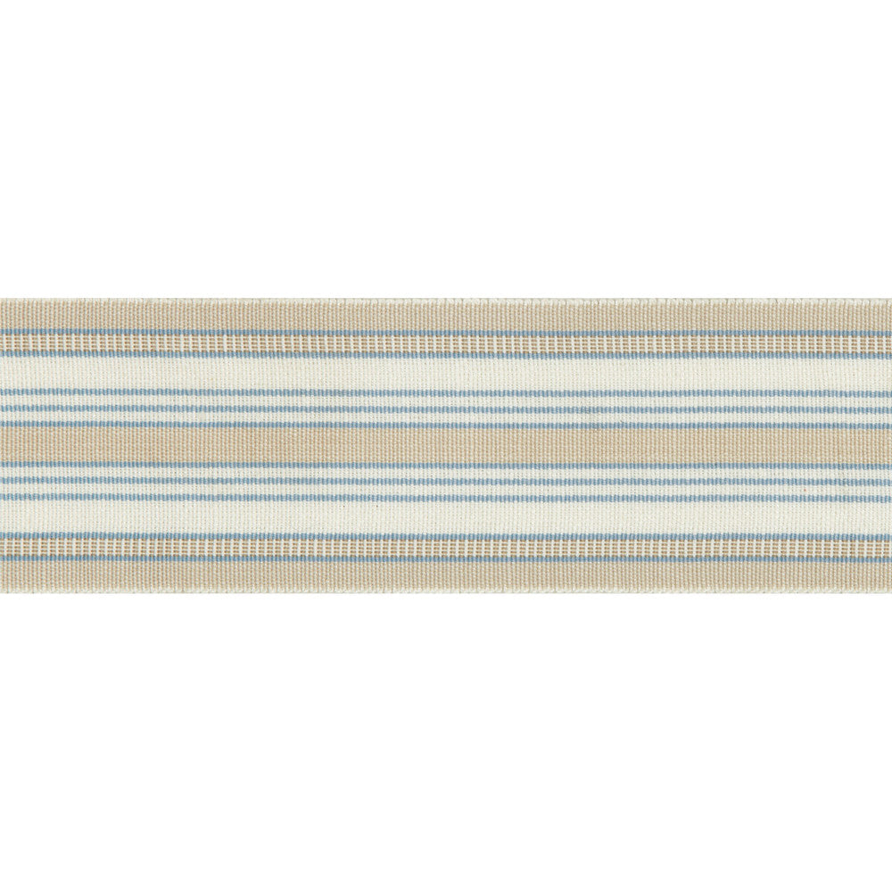 Provencal Tape Beige/Blue by Lee Jofa Trim SUZANNE KASLER THE RIVIERA COLLECTION LINEN - 57%;POLYESTER - 43% United Kingdom - Horizontal: 2.6 and Vertical: 0 2.6 - Fabric Carolina -