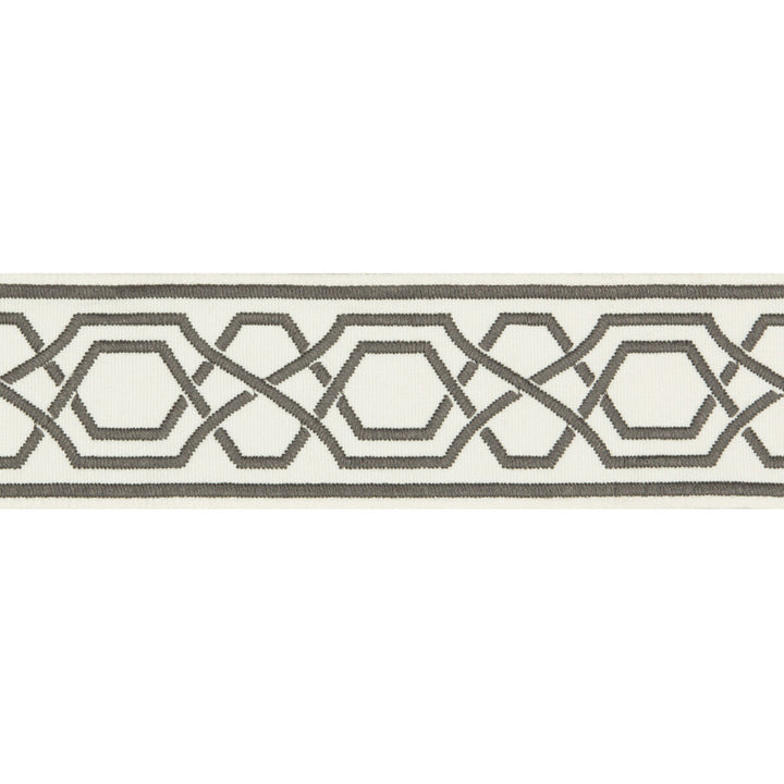 Yves Tape Charcoal by Lee Jofa Trim SUZANNE KASLER THE RIVIERA COLLECTION POLYESTER - 100% India - Horizontal: 2.36 and Vertical: 2.95 2.36 - Fabric Carolina -