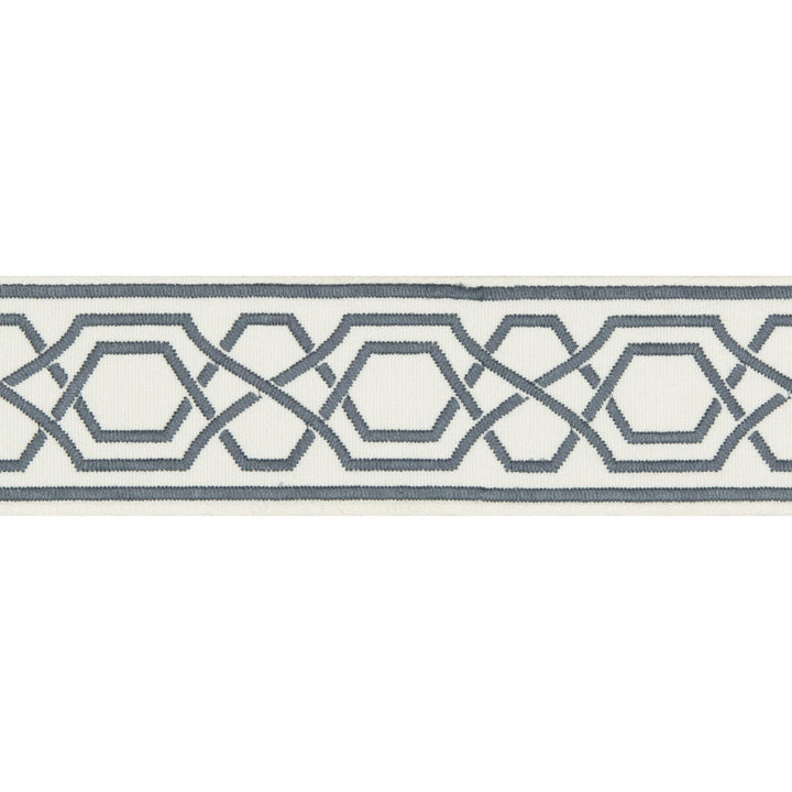 Yves Tape Slate by Lee Jofa Trim Lee Jofa Trim Yves Tape SlateTrim SUZANNE KASLER THE RIVIERA COLLECTION POLYESTER - 100% India </p><p>Repeat: H: 2.36, V: 2.95 2.36 - Fabric Carolina -