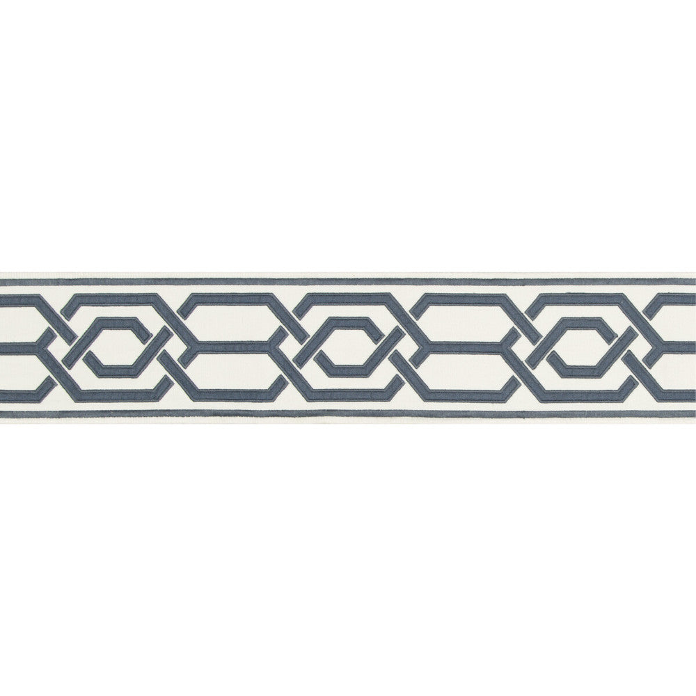 Yves Tape Ii Slate by Lee Jofa Trim SUZANNE KASLER THE RIVIERA COLLECTION POLYESTER - 77%;LINEN - 23% India Horizontal: 4.32 and Vertical: 7.87 4.32 - Fabric Carolina -