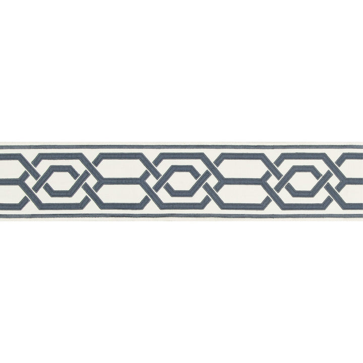 Yves Tape Ii Slate by Lee Jofa Trim SUZANNE KASLER THE RIVIERA COLLECTION POLYESTER - 77%;LINEN - 23% India - Horizontal: 4.32 and Vertical: 7.87 4.32 - Fabric Carolina -