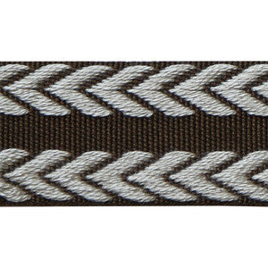 Chevron Braid Brown & Flax TL10182.616.0 by Lee Jofa Trim
