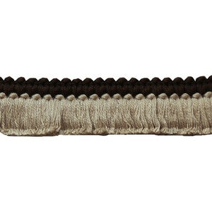 Cut Ruche Two Brown & Flax TL10184.616.0 by Lee Jofa Trim