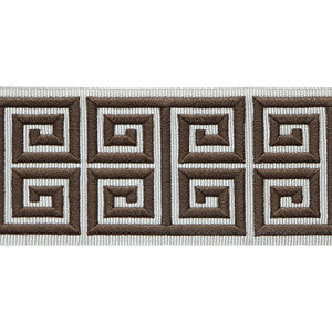Greek Emb Border Brown TL10185.616.0 by Lee Jofa Trim