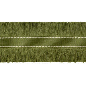Cut Ruche Fringe Olive Green TL10190.3.0 by Lee Jofa Trim