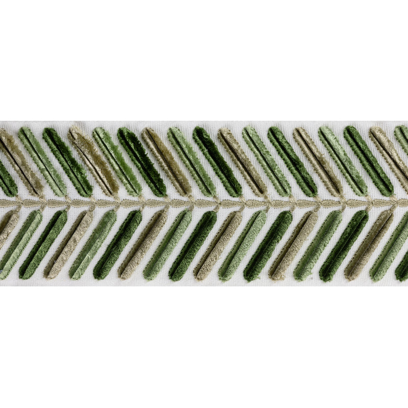 Wingfield Emb Tape - Green By Lee Jofa Trim