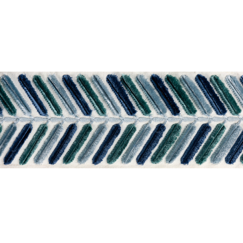 Wingfield Emb Tape - Blue By Lee Jofa Trim