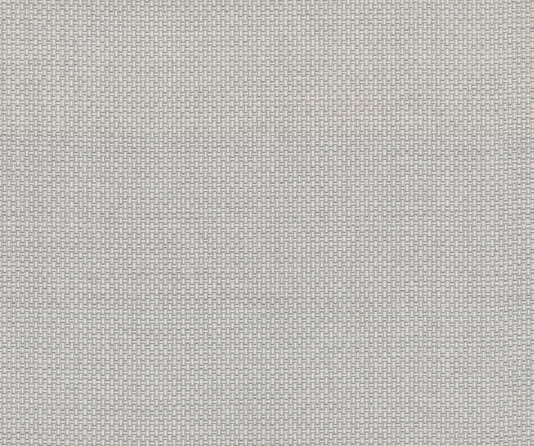 Cottage Basket Silver Metallic Wallpaper by York Wallcoverings Designer