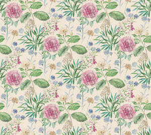 Midsummer Floral Pink Wallpaper by York Wallcoverings