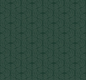 Fern Tile Dark Green Wallpaper by York Wallcoverings