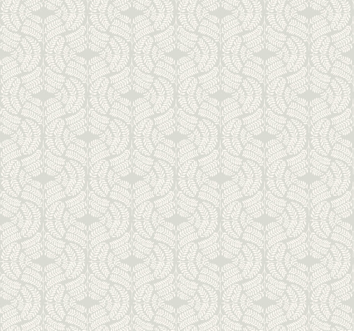 Fern Tile Light Grey Wallpaper by York Wallcoverings Handpainted Traditionals Covers about 60.8 square feet 27-in by 27-ft long roll Prepasted 25.25 - Fabric Carolina -