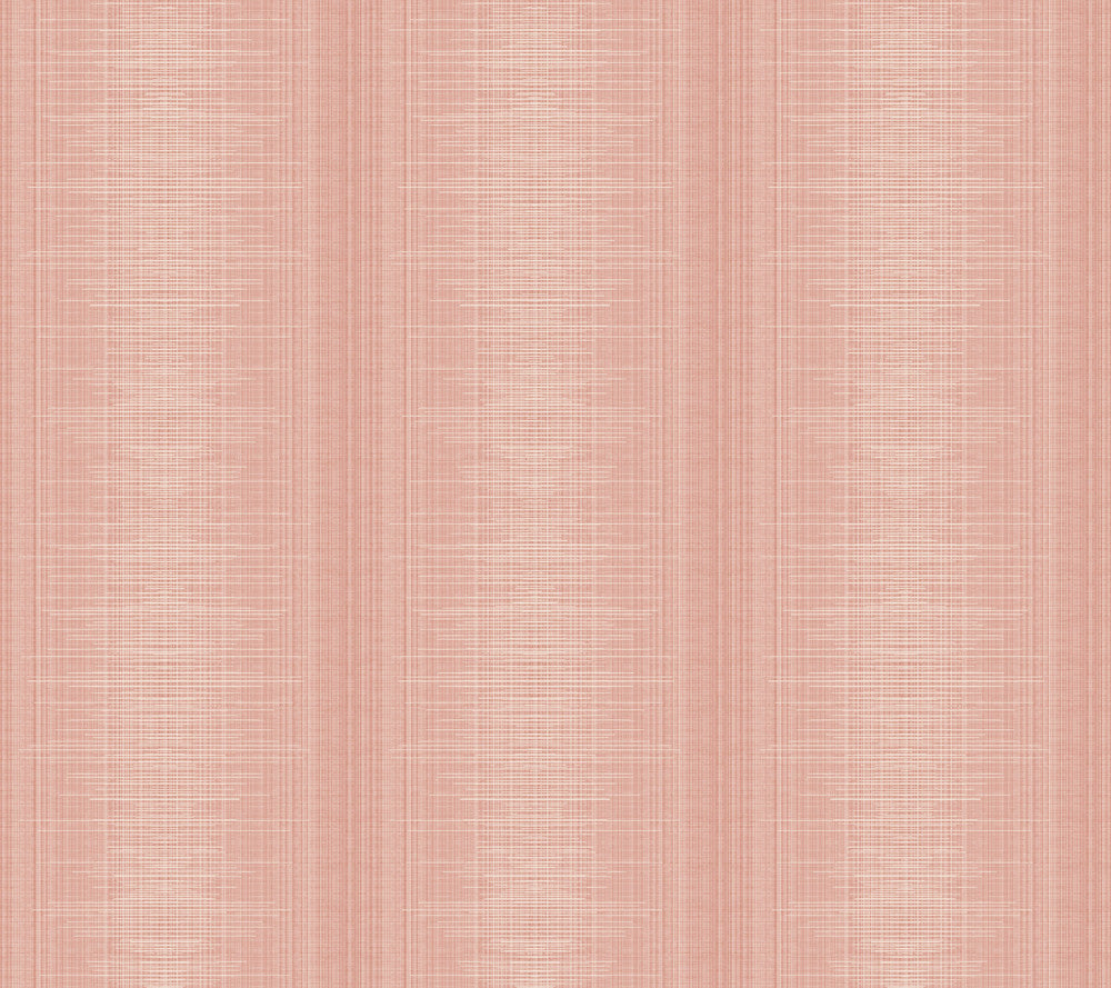 Silk Weave Stripe Coral Wallpaper by York Wallcoverings Handpainted Traditionals Covers about 60.8 square feet 27-in by 27-ft long roll Unpasted 24 - Fabric Carolina -
