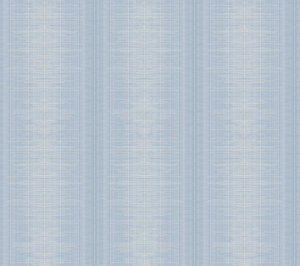Silk Weave Stripe Blue Wallpaper by Inspired by Color Blues II Covers about 60.8 square feet 27-in by 27-ft long roll Unpasted 24 - Fabric Carolina -