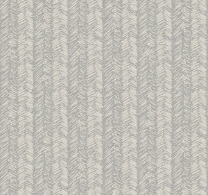 Fractured Herringbone Grey Wallpaper by York Wallcoverings
