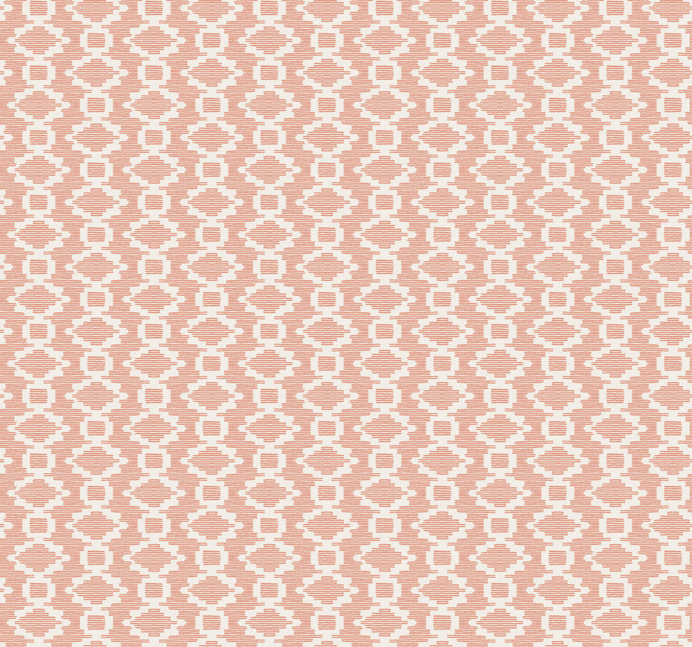 Canyon Weave Coral Wallpaper by York Wallcoverings Handpainted Traditionals Covers about 60.8 square feet 27-in by 27-ft long roll Prepasted 25.25 - Fabric Carolina -