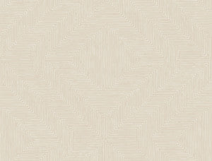 Diamond Channel Beige Wallpaper by York Wallcoverings
