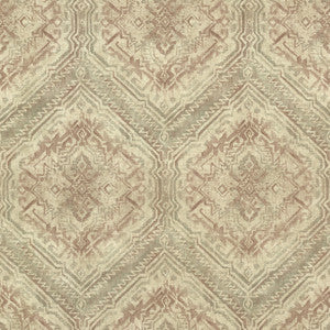 Hocking Hills Dark Red Navajo Medallion Wallpaper by Chesapeake
