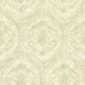 Hocking Hills Green Navajo Medallion Wallpaper by Chesapeake