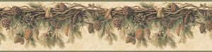 Wyola Olive Pinecone Forest Wallpaper by Chesapeake