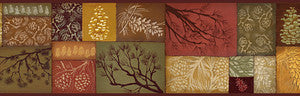 Wenham Red Pinecone Collage Wallpaper by Chesapeake