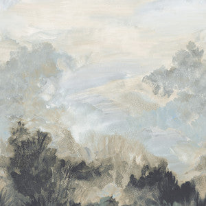 Twilight Mural 4 Panel Mural Set Neutral TM41054 by Thibaut Wallpaper