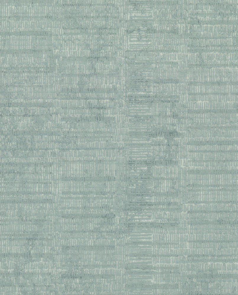 Teal Woven Stripe Wallpaper by York Wallcoverings Textures & Prints Covers about 57.8 square feet 21-in by 33-ft long roll Unpasted 25.2 - Fabric Carolina -