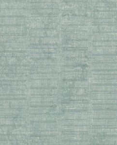 Teal Woven Stripe Wallpaper by York Wallcoverings