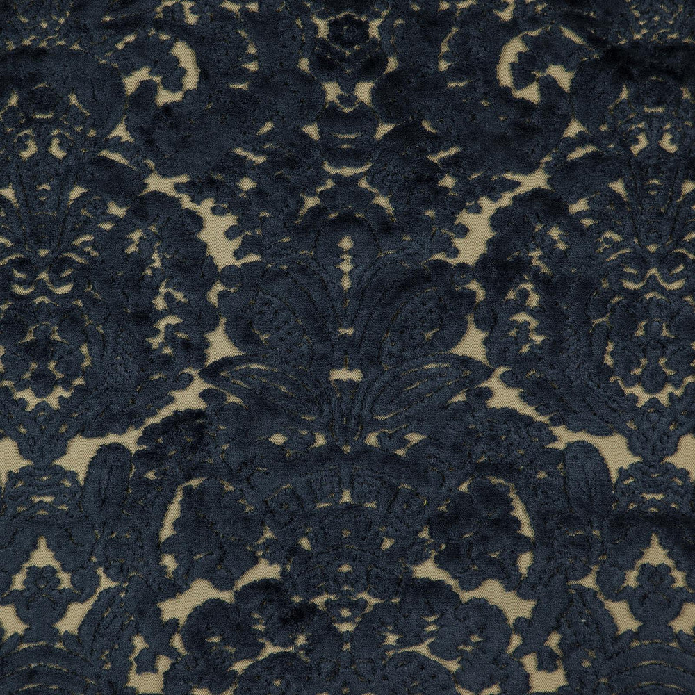 Trinity # 625 Night by Maxwell Fabric CLASSIC VELVETS 57% POLYESTER/43% ACRYLIC TURKEY See sample </p><p>Repeat: Horizontal: 13.7" and Vertical: 18.4" 55" - Fabric Carolina -