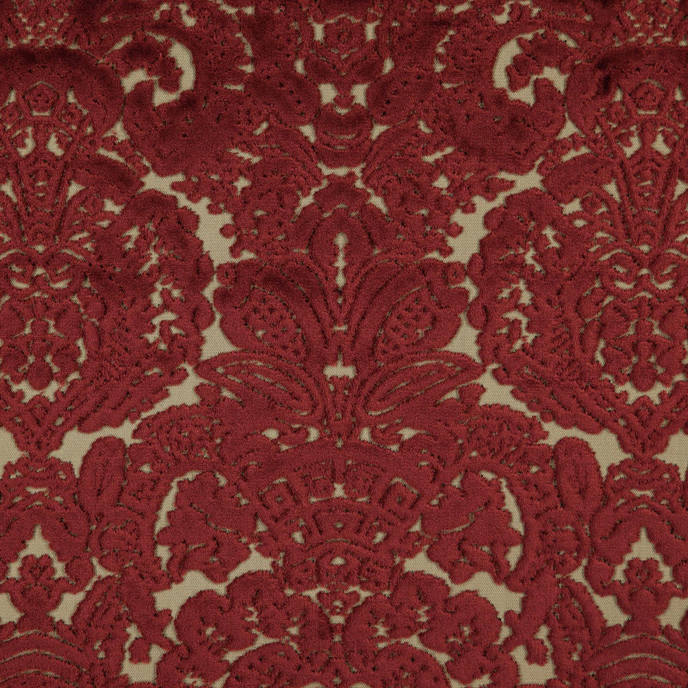 Trinity # 632 Imperial by Maxwell Fabric CLASSIC VELVETS 57% POLYESTER/43% ACRYLIC TURKEY See sample </p><p>Repeat: Horizontal: 13.7" and Vertical: 18.4" 55" - Fabric Carolina -