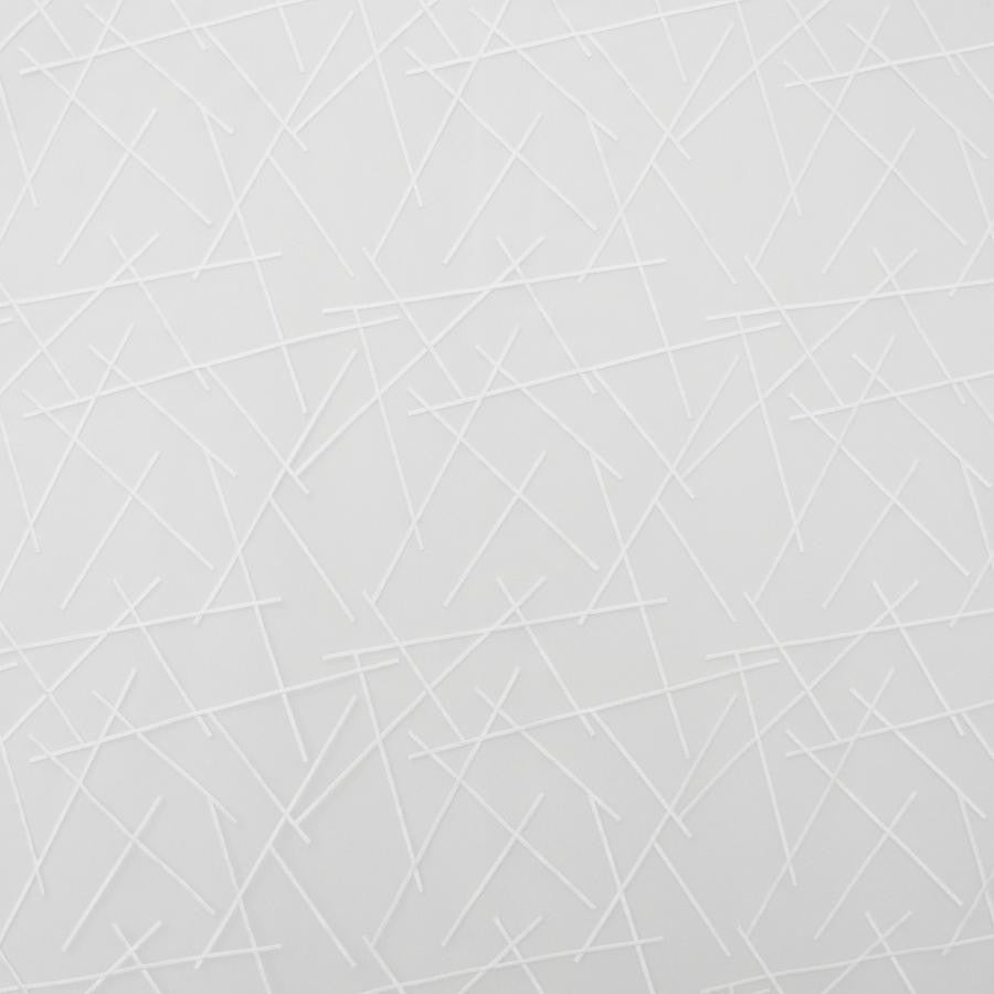 Tippi # 86 Crane by Maxwell Fabric Sheer Style 100% POLYESTER NONE TURKEY V-11"H-12.8" 118" EMB.WIDTH 111" - Fabric Carolina -