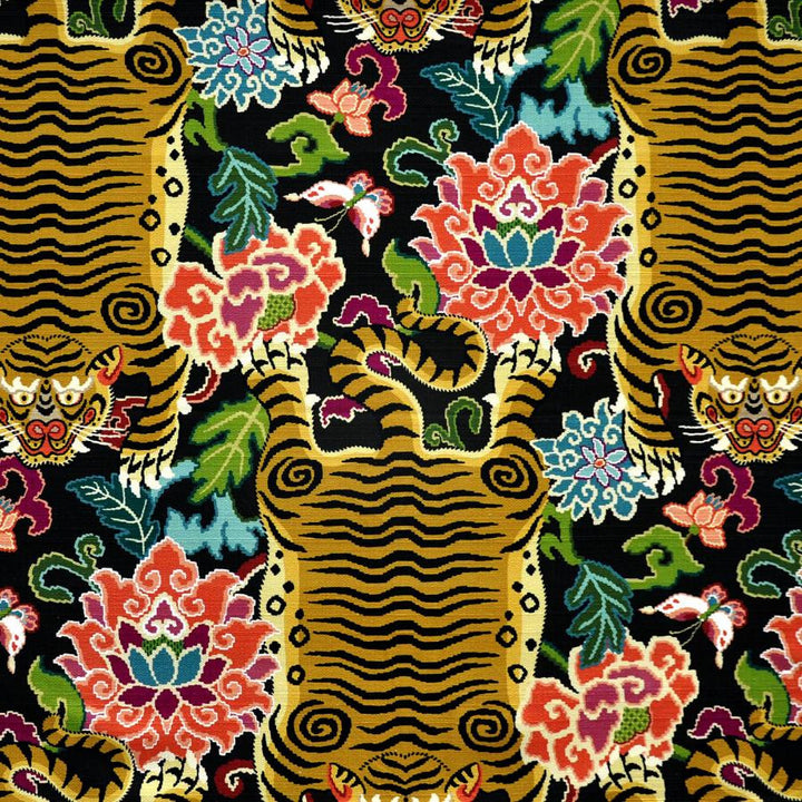 Tigress # 517 Panthera by Maxwell Fabric Print Gallery 100% COTTON SPAIN V-32"H-13.5" 54" - Fabric Carolina -