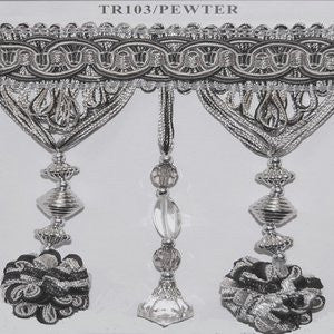 Tr103 Pewter 50-37-47 by Norbar Fabric