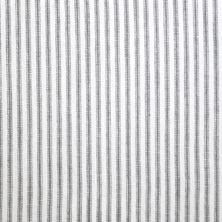 Tick Tock # 508 Nickel by Maxwell Designer Fabric Stripes & Checks 55% LINEN/45% COTTON CHINA V-0.1"H-0.6" 54" - Swanky Fabrics -