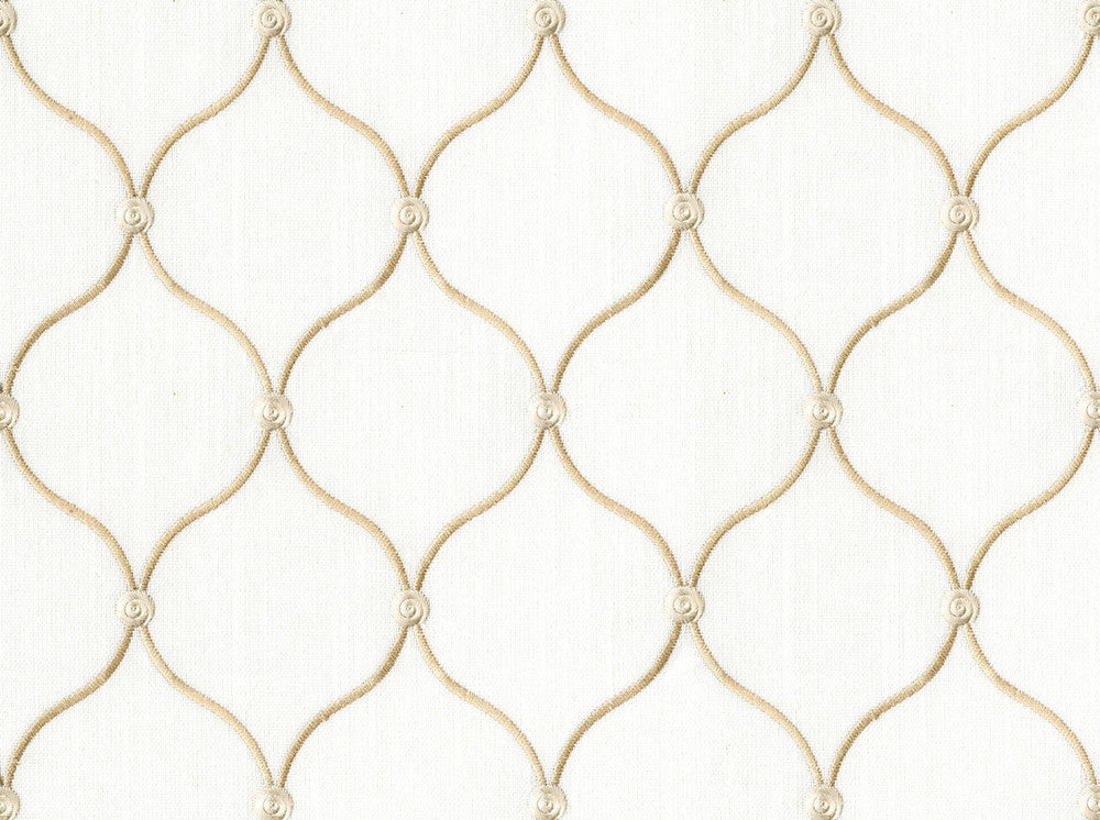 Tramore Antique White 101 by Covington Fabric our website for purchase 100% Polyester India 50000+ Horizontal: 3.5" and Vertical: 5.13" 56" - Fabric Carolina -