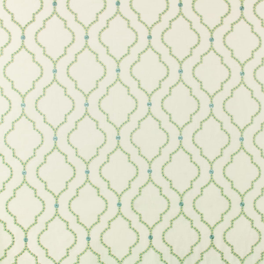 Trattoria 3 Opal by Stout Designer Fabric RAINBOW LIBRARY CARIBBEAN/PEACOCK 54%POL 46%COT %BEMB INDIA FLAME RETARDANT-CA BULLETIN 117-SECTION E FLAME RETARDANT-U.F.A.C. CLASS 1 WYZENBEEK 30 000 DOUBLE RUB WEAR TEST (HEAVY DUTY) </p><p>Repeat: 9.25 51.5 in - Swanky Fabrics -