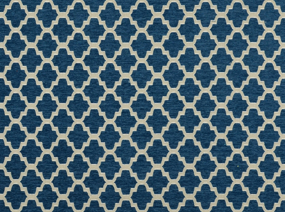 Trellis Walk 593 Indigo by Covington Fabric 100% POLYESTER China Horizontal: 2.5 and Vertical: 2.5 58 - Fabric Carolina -
